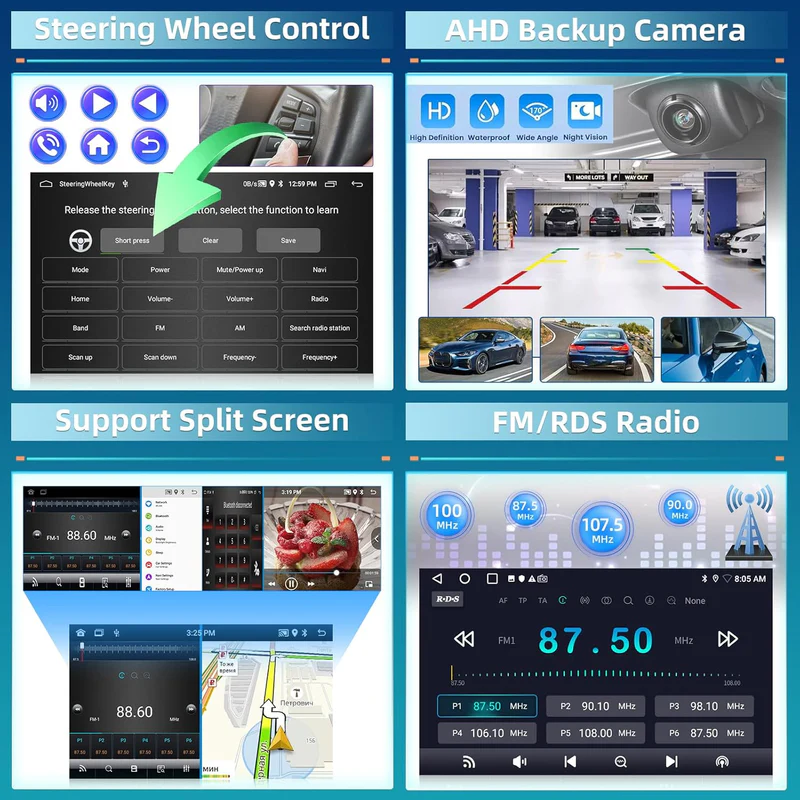 10.1 inch Dual Din Android 13 Android Car Head Units 5 10.1 inch Dual Din Android 13 Android Car Head Units 05
