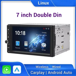 Linux CarPlay Car Stereos 1 2 Din 7 inch Linux CarPlay Car Stereos 011