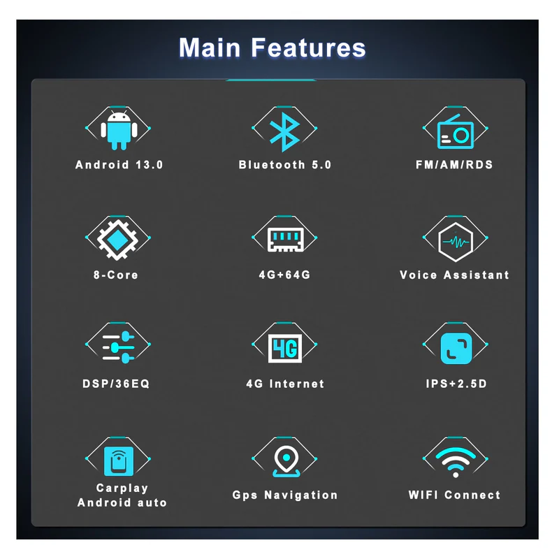 9-inch Android 13 Android Car Head Units 8 cores 8+128GB 9 9-inch Android 13 Android Car Head Units 8 cores 8+128GB 09