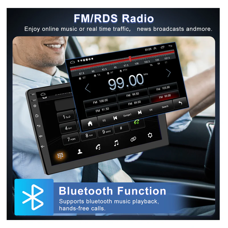 9-inch Dual Din Bluetooth Touchscreen Android Auto Car Stereo 5 9-inch Dual Din Bluetooth Touchscreen Android Auto Car Stereo 05