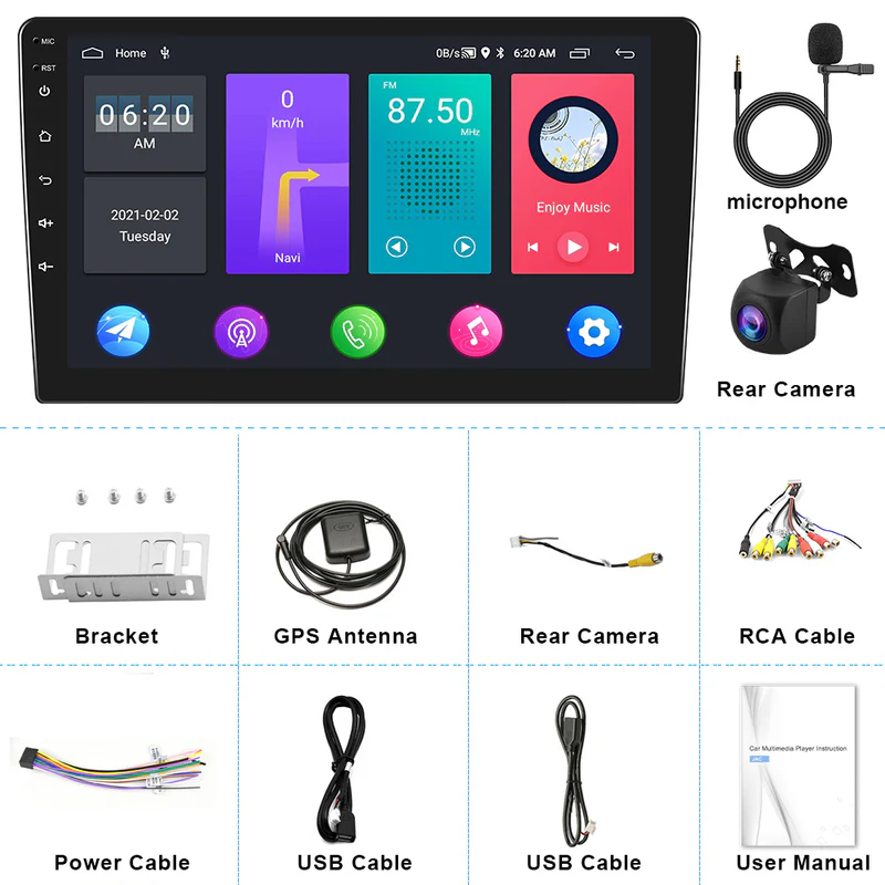 9-inch Touchscreen Android Auto Car Stereo with Android 13 9 9-inch Touchscreen Android Auto Car Stereo with Android 13 09