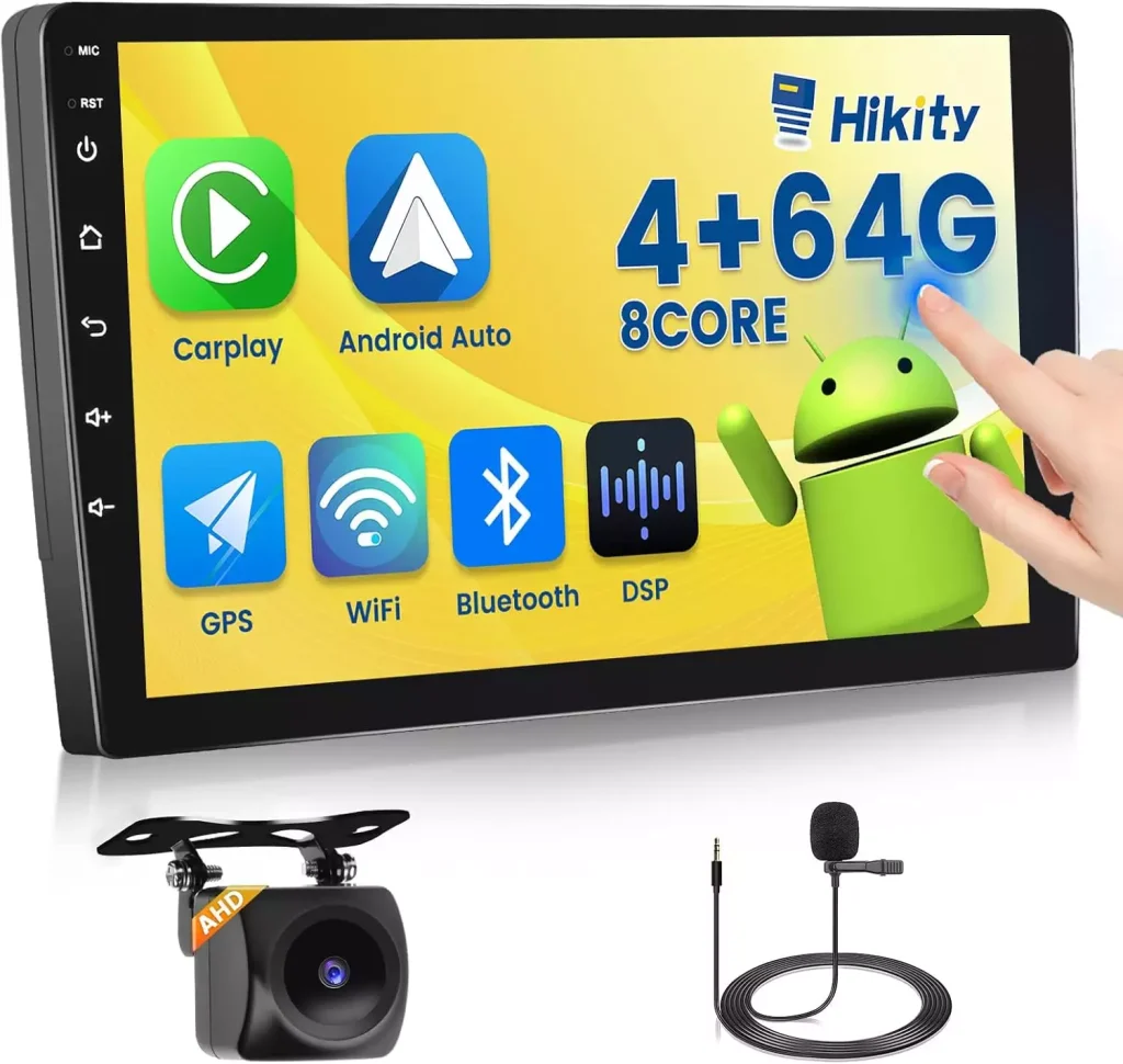 Android 13 10.1 inch IPS Touchscreen Stereo Dual Din Portable Car Audio 01