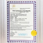 Certification 2 Dickcar company's certification 02