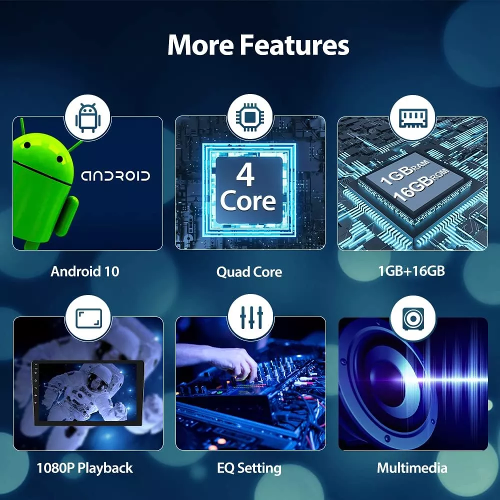 Dual Din 10.1-inch touchscreen Plug-and-Play Car Audio 8 Dual Din 10.1-inch touchscreen Plug-and-Play Car Audio 08