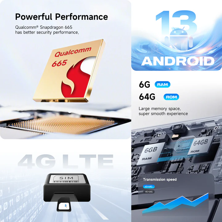 6G64G Android 13 Car Stereo for Ford Kuga Escape 2013 2016 10.2 QLED Screen 04