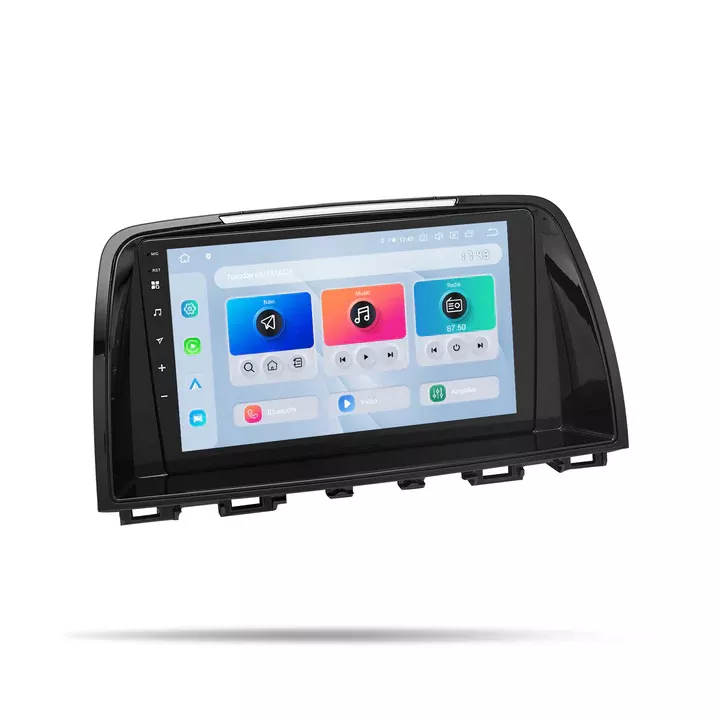 6G64G Android13 Mazda 6 Atenza 2013 2014 2015 9 inch QLED screen GPS navigation head unit 02 1