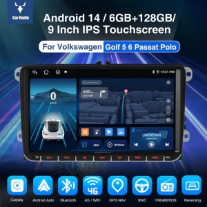 Volkswagen 3 9 inch Android 14 car multimedia player for Volkswagen 01