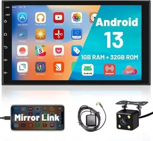 Wireless Carplay 1 Android 13 Double Din Wireless Carplay 7 Inch Touch Screen 01