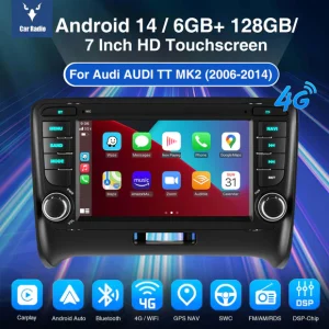 Audi 1 Android 14 7 inch IPS Touch Screen for Audi TT MK2 01