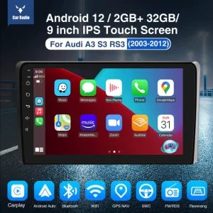 Audi 2 Bluetooth Car Stereo with Steering Wheel Controls for Audi A3 Series 01