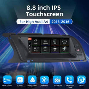Audi 3 Linux Dual OS 8.8 inch IPS Touchscreen for 2013 2016 Audi A4 01